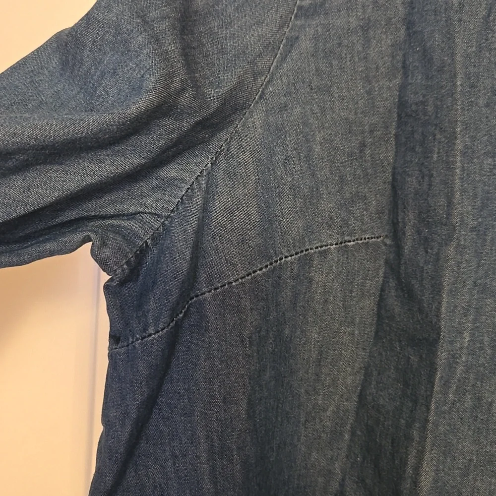 Universal Thread Blue Peplum Blouse - Picture 3 of 6